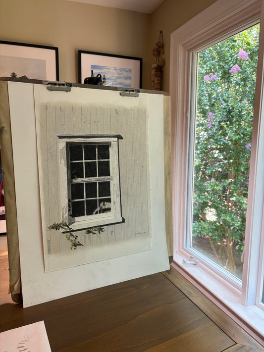 “Nobody Home”… A Portsmouth Island pastel - Bruce Tarkington Drawings