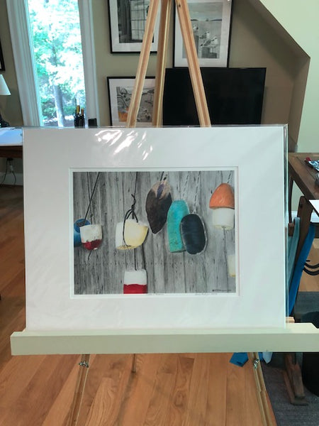 Colors in Atlantic 16"x20" Print Matted to 16"x20" - Bruce Tarkington Drawings