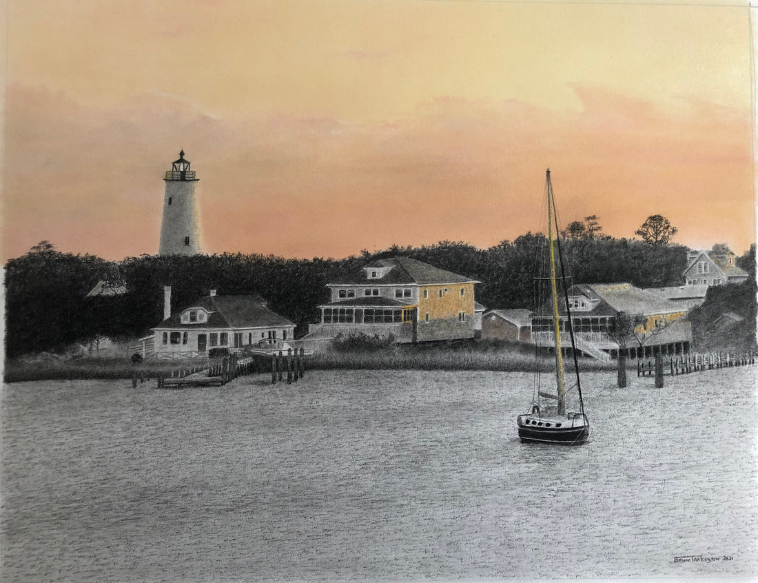 “Safe Harbor”. Latest charcoal/pastel drawing