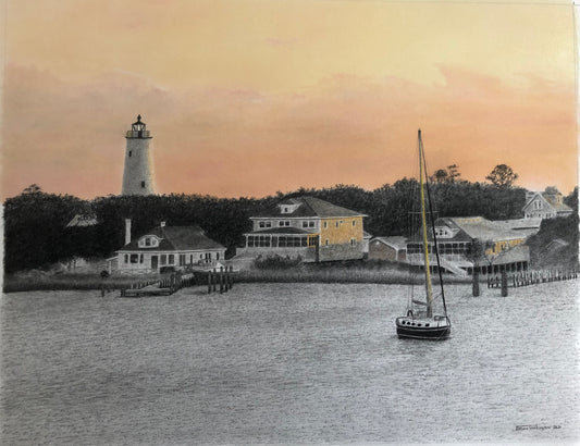 “Safe Harbor”. Latest charcoal/pastel drawing