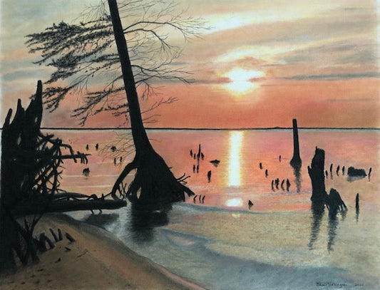 “Sunset Over the Alligator River”  13"x16" Print  Inner Banks Collection