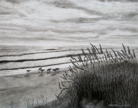 "low tide"  (signed 13"x16'' print)
